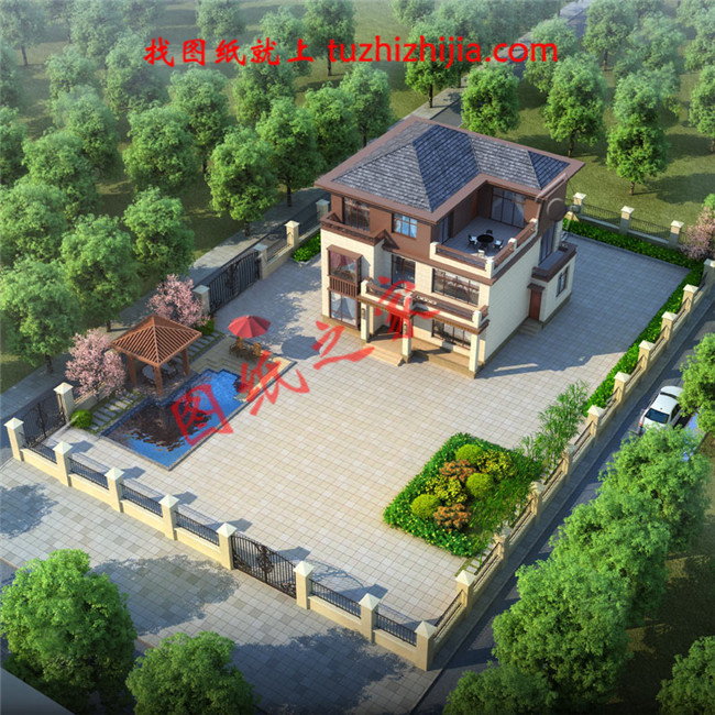 主體造價30萬以內農村建房三層別墅，一般家庭的建房首選！