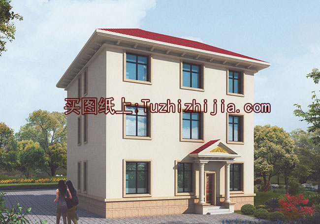 主體造價30萬以內農村建房三層別墅，一般家庭的建房首選！