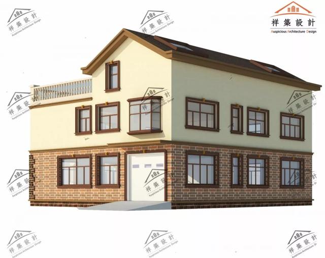 歐式風格別墅設計圖 ，造價低廉，經濟實用型別墅。