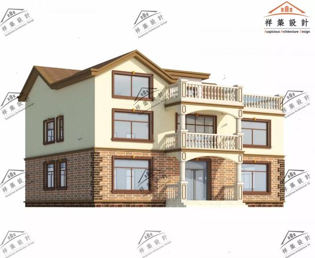 歐式風格別墅設計圖 ，造價低廉，經濟實用型別墅。