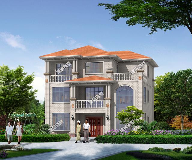 三層別墅設(shè)計圖，主屋不設(shè)餐廳廚房，讓您遠(yuǎn)離油煙。