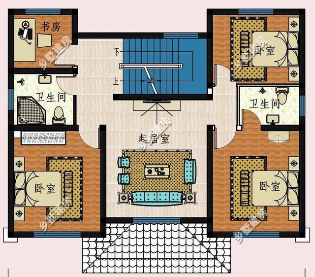 三層新中式別墅設計圖，一樣的土地，給您不一樣的生活體驗