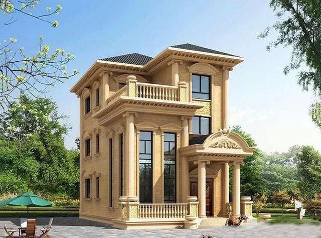 兩層小戶型別墅設計圖，五室兩廳功能齊全。