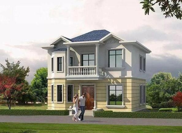 兩層小戶型別墅設計圖，五室兩廳功能齊全。