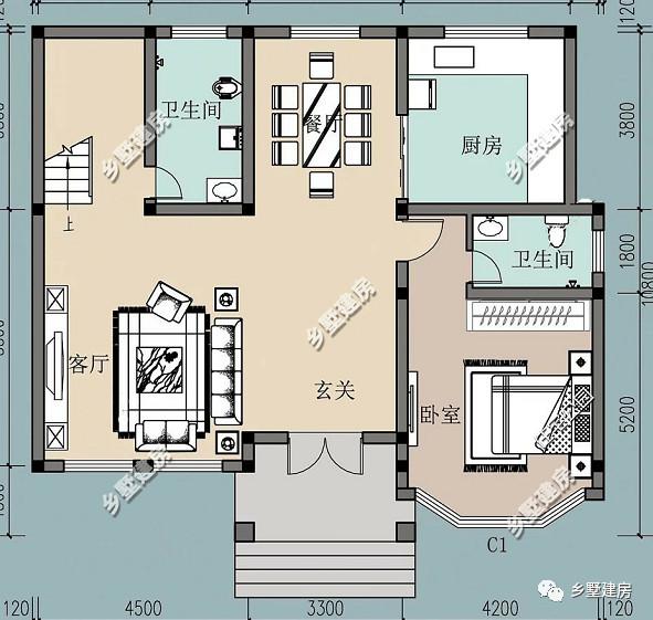 黃金別墅設計圖，造價二三十萬，依山傍水好去處！