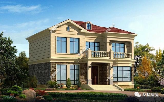 黃金別墅設計圖，造價二三十萬，依山傍水好去處！