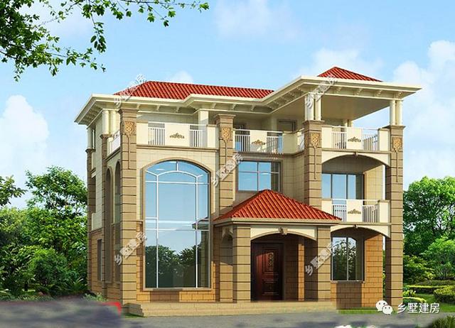 黃金別墅設計圖，造價二三十萬，依山傍水好去處！