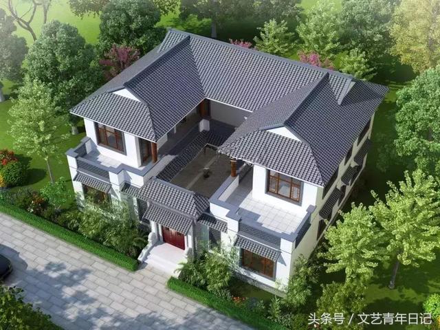 幾款徽派風格輕鋼別墅設計圖，值得參考！