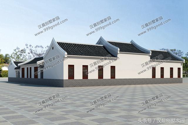 農(nóng)村四合院別墅設(shè)計(jì)圖，古香古氣，典雅而不失新穎。