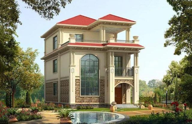 小戶型別墅設計圖，挑空客廳設計，五室三廳非常實用