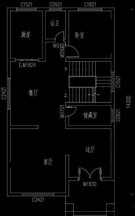 小戶型別墅設計圖，挑空客廳設計，五室三廳非常實用