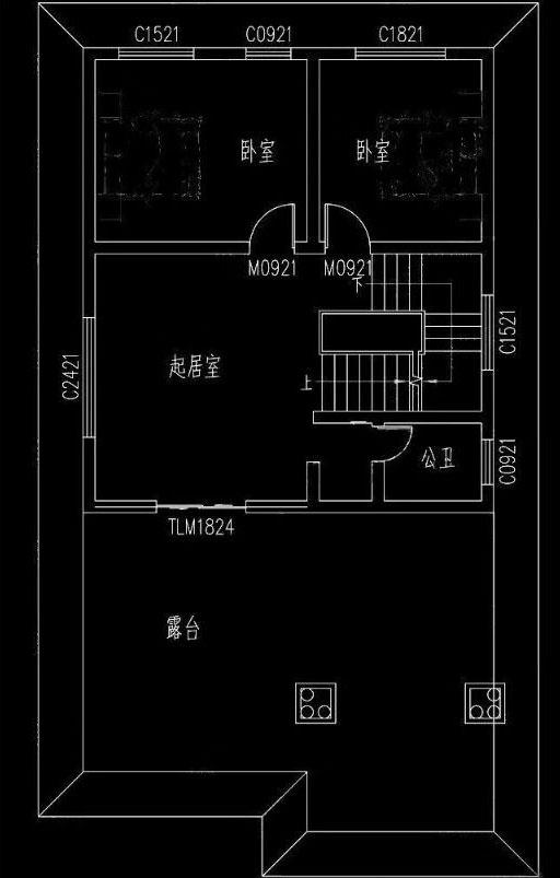 小戶型別墅設計圖，挑空客廳設計，五室三廳非常實用