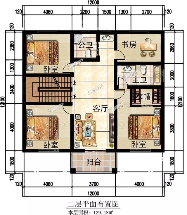 新型別墅設計圖，孝敬父母，讓他們安享晚年。