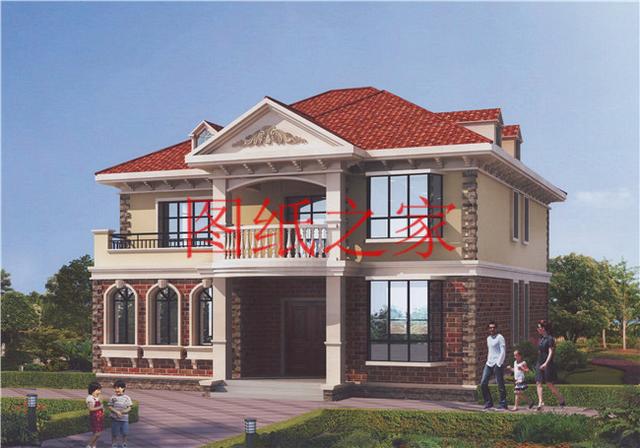 130平的二層別墅設(shè)計圖，外觀精美布局實用，造價只要30W。