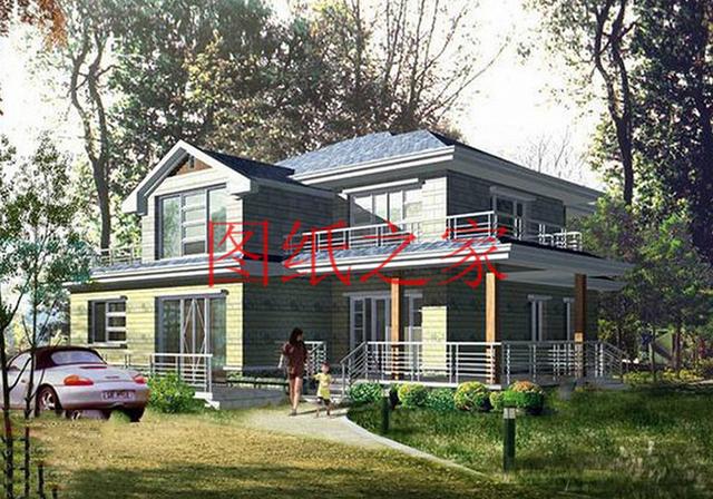 寬敞明亮的二層別墅設計圖，簡約大方、與眾不同！