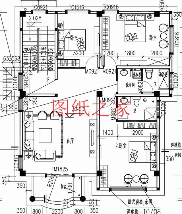 實用型三層別墅設計圖，130平造價只要三十萬，值得建造。