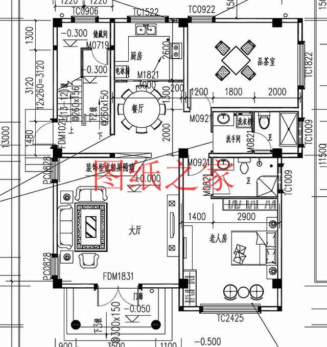 實用型三層別墅設計圖，130平造價只要三十萬，值得建造。