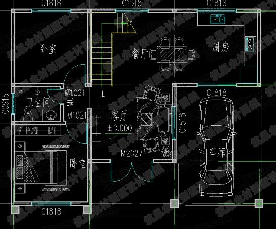 5款二三層別墅設計圖，占地小，造價20萬左右。