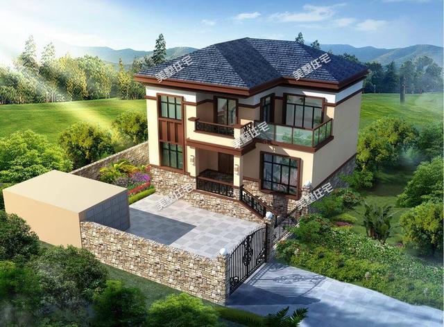 兩層經(jīng)濟(jì)實(shí)用農(nóng)村自建房，5套兩層戶型推薦，您喜歡哪套？