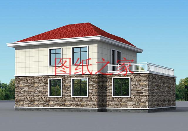 大戶型二層別墅設計圖，經濟實惠、簡單大氣，適合大家族居住。