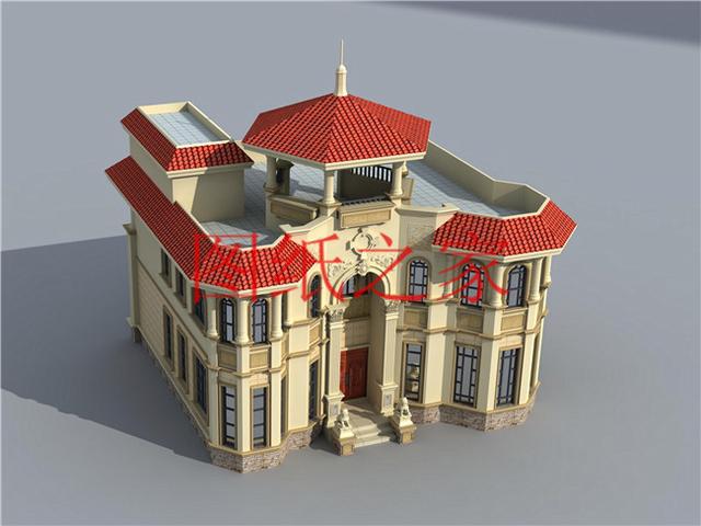 大戶型二層別墅設計圖，經濟實惠、簡單大氣，適合大家族居住。