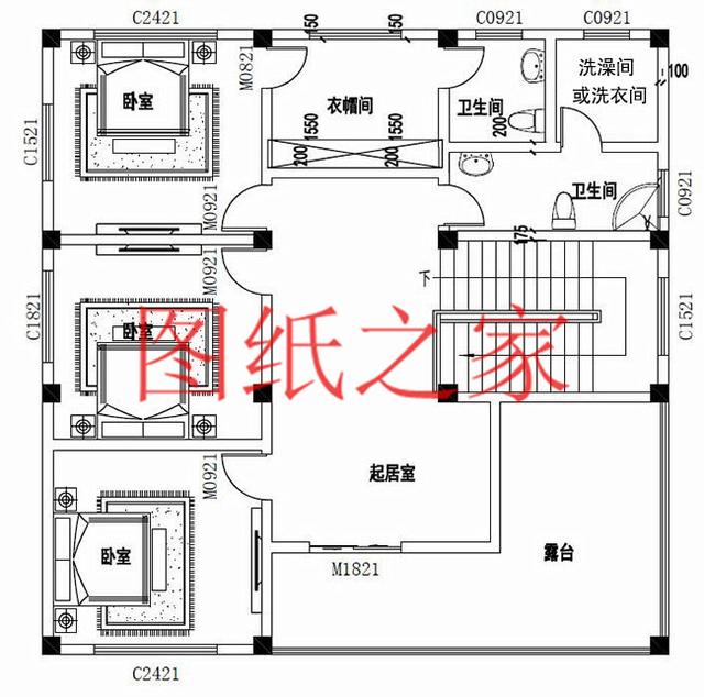 適合農村建房的三層別墅設計圖，占地140平造價35萬左右。