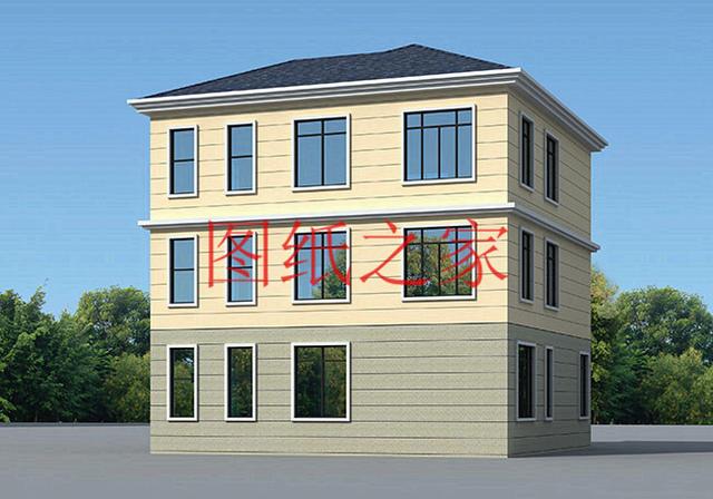 適合農村建房的三層別墅設計圖，占地140平造價35萬左右。