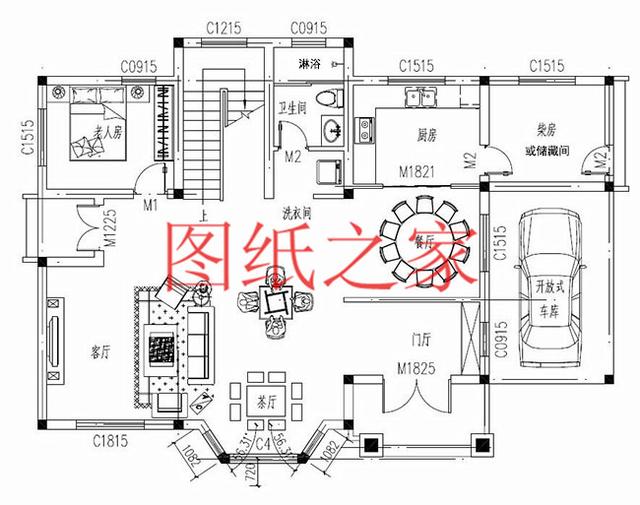 適合農村建房的三層別墅設計圖，占地140平造價35萬左右。