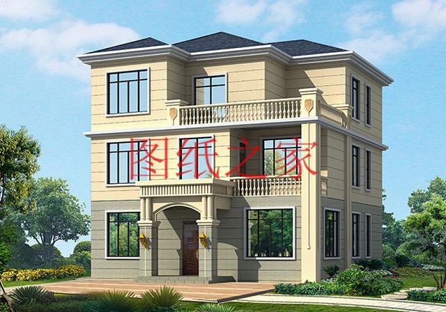 適合農村建房的三層別墅設計圖，占地140平造價35萬左右。