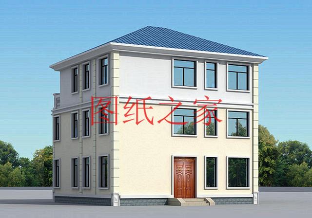 適合農村建房的三層別墅設計圖，占地140平造價35萬左右。