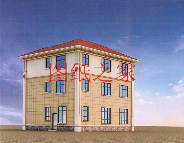適合農村建房的三層別墅設計圖，占地140平造價35萬左右。