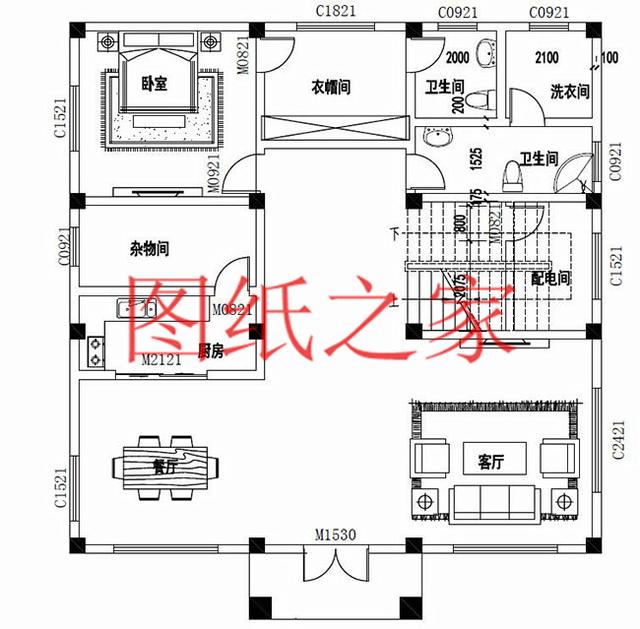 適合農村建房的三層別墅設計圖，占地140平造價35萬左右。