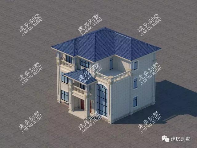 農村別墅設計圖，帶飄窗和堂屋，這款戶型全家人都喜歡。