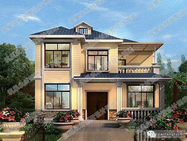 7套進深10米左右二三層農村自建房，高端大氣上檔次。