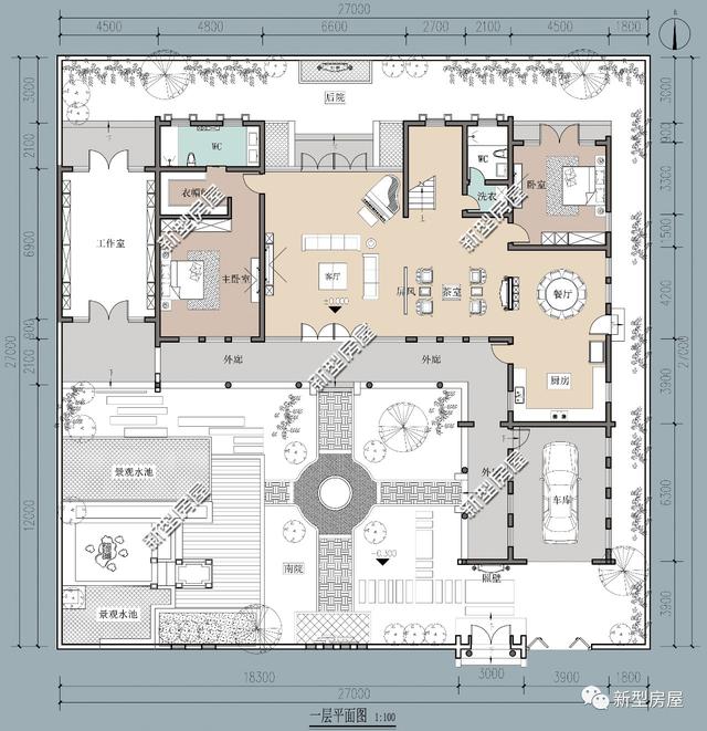 7套中式別墅設計圖，還你中國風。