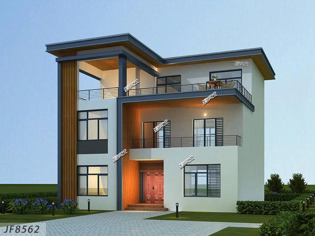 小占地別墅設計圖，宅基地雖小，101平別墅這樣建不吃虧。