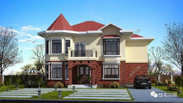 200萬的別墅設計圖，房美人夸，最贊的還是后花園。