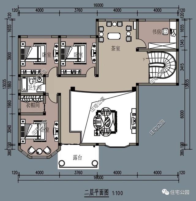 200萬的別墅設計圖，房美人夸，最贊的還是后花園。