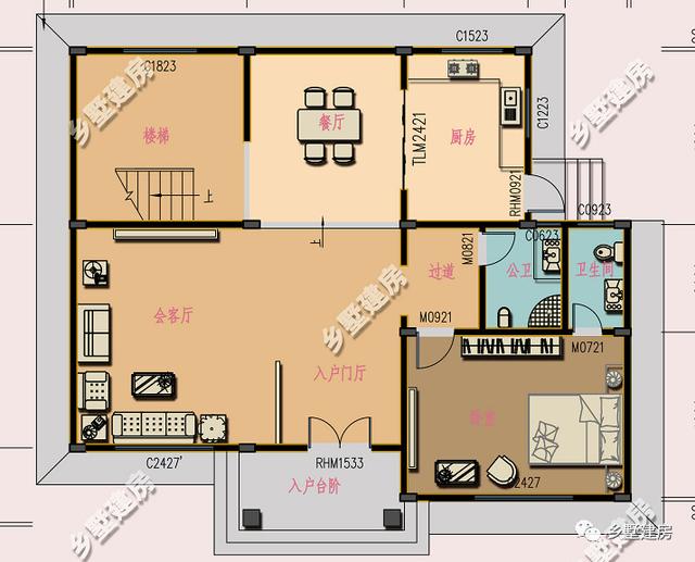 二層半設計農村自建房，頂樓是個大倉庫，農家‘黃金’盡情堆！