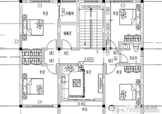 二層中式帶門樓別墅設計圖，人人都夸太耀眼。