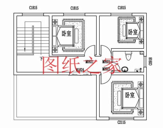 100平米的三層別墅設計圖，小戶型適應性強，不受宅基地影響！