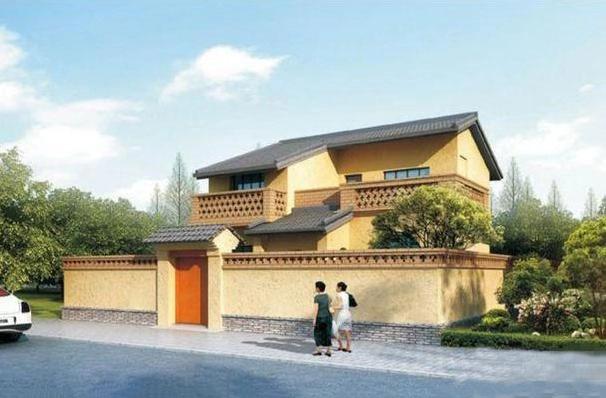 最新款式的別墅設計圖，占地100平米，四室兩廳帶車庫，實用又大氣。