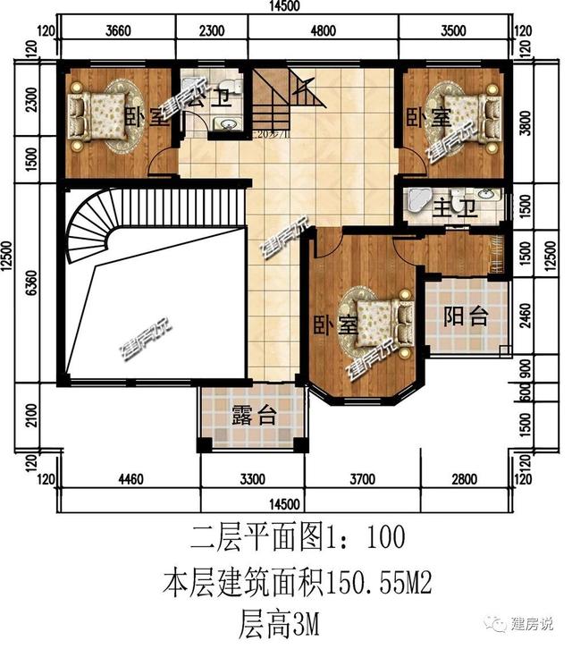 三層歐式別墅設計圖，給您獨一無二的視覺體驗。