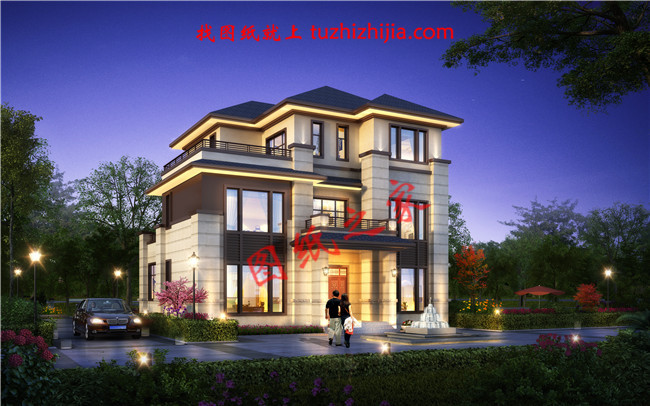 2019年新款別墅外觀圖,新中式風(fēng)格