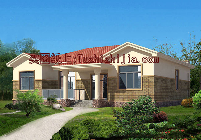 實用的農村6萬元一層小別墅圖，喜歡就建一套吧！