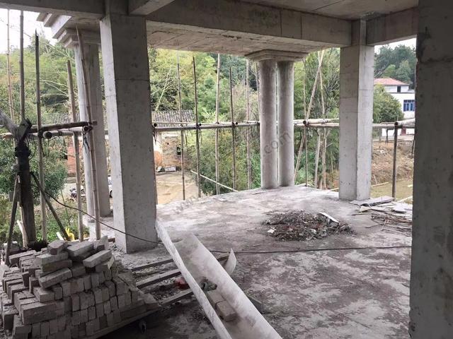 分享一棟雙拼別墅設計圖，村里的地標建筑。