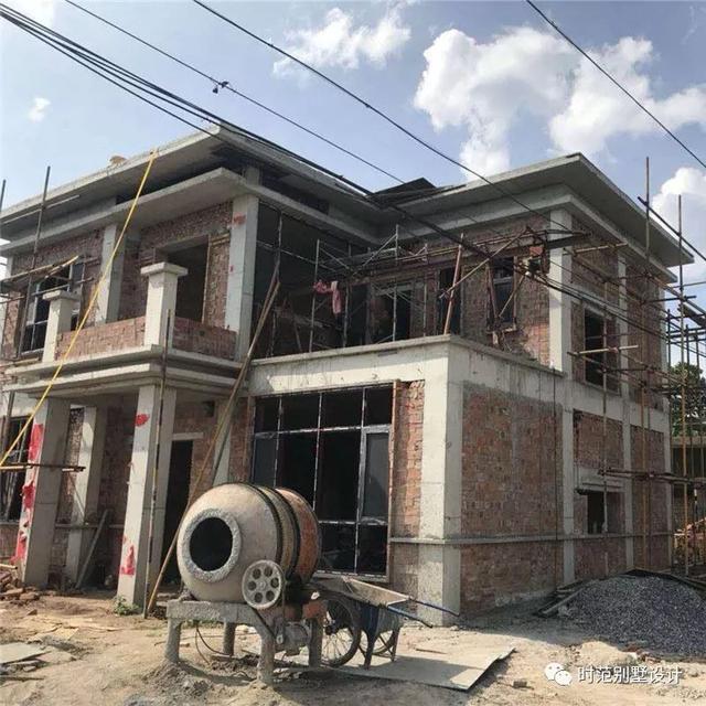 小戶型二層歐式別墅設計圖，10x11米帶堂屋6室2廳，還有實景哦！