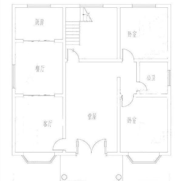 開間12米的三層別墅設計圖，帶堂屋、露臺和多臥室，歡迎建造。