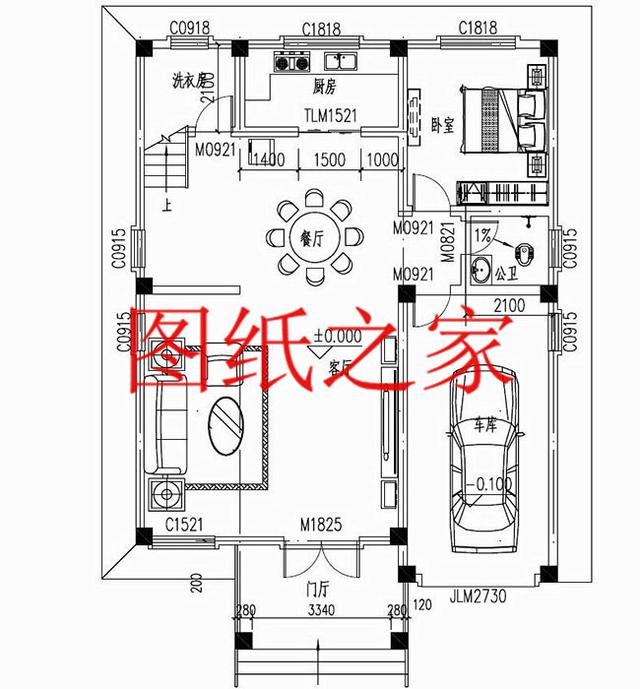 大眾喜愛的三層別墅設計圖，120平米，喜歡就帶回家建造吧！