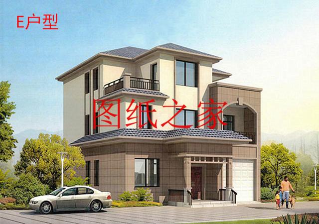 大眾喜愛的三層別墅設計圖，120平米，喜歡就帶回家建造吧！